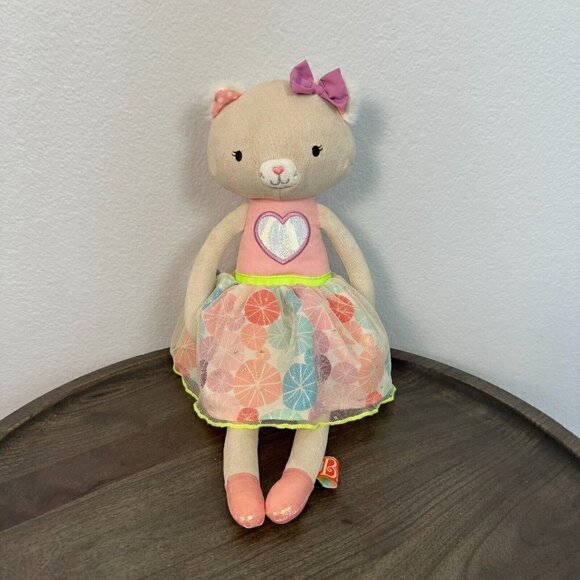B.Softies Plush Cat Doll Tippy Toes Cali Cat Ballerina Multicolor Stuffed Animal - Picture 1 of 11